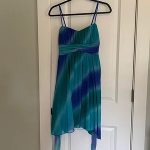 Ruby Rox Blue and Green Sparkly Dress